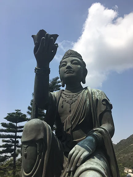 Po Lin Monastery, China (©Deborah Clague, 2018). 