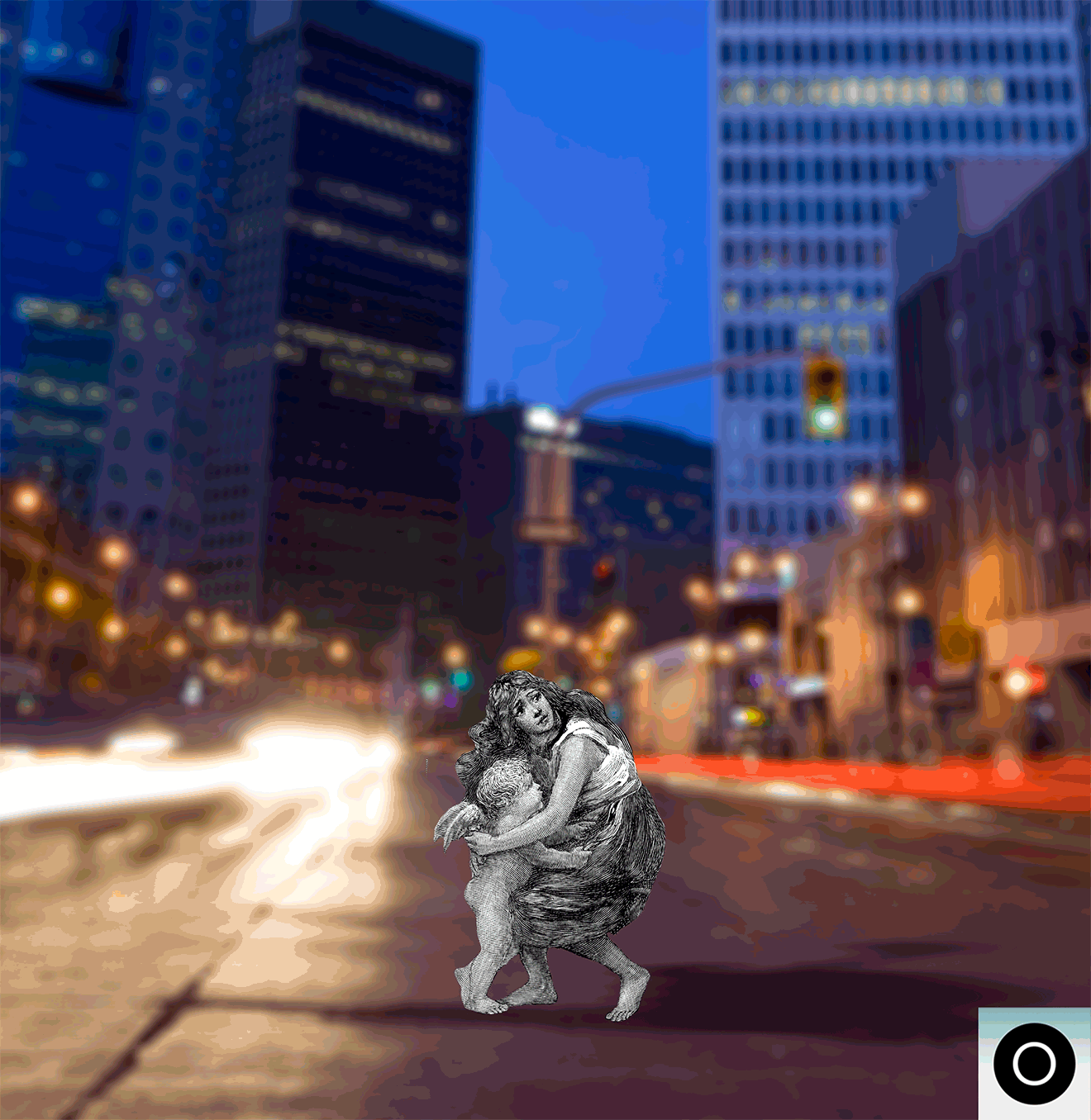 Winnipeg: Angels and Demons, Portage and Main no.2 (©Deborah Clague, 2018)