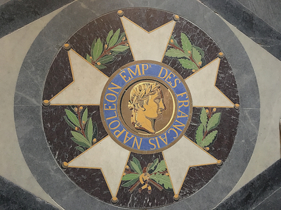 Ornamental floor, Les Invalides (©Deborah Clague, 2019).