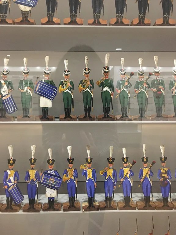 Room of artillery models and figurines, Musee de l’Armée, Les Invalides (©Deborah Clague, 2019).