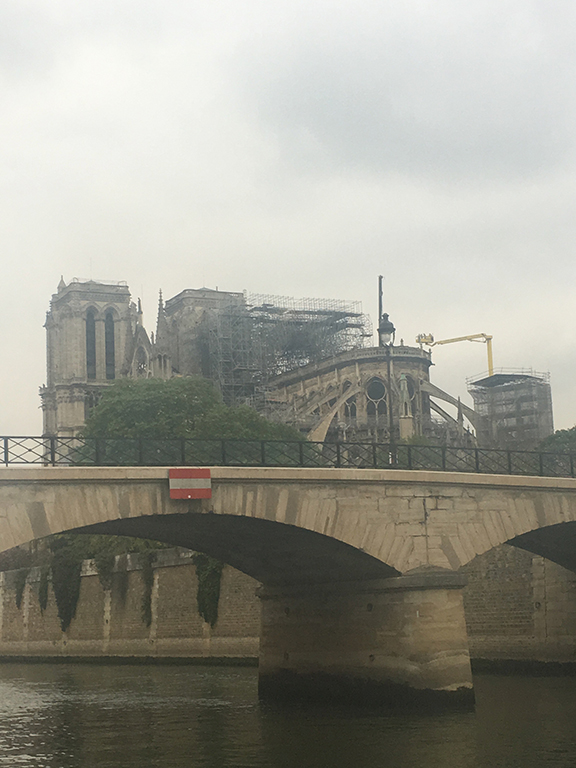 The day after the fire at Notre-Dame Cathedral, Paris (©Deborah Clague, 2019).