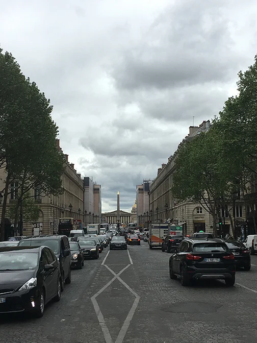 I would guesstimate that 90% of the vehicles in Paris are black (©Deborah Clague, 2019).
