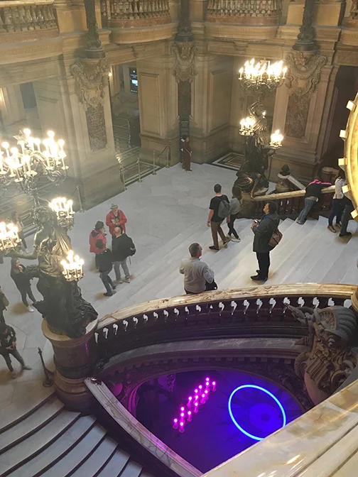 The Grand Staircase, Palais Garnier, Paris (©Deborah Clague, 2019).
