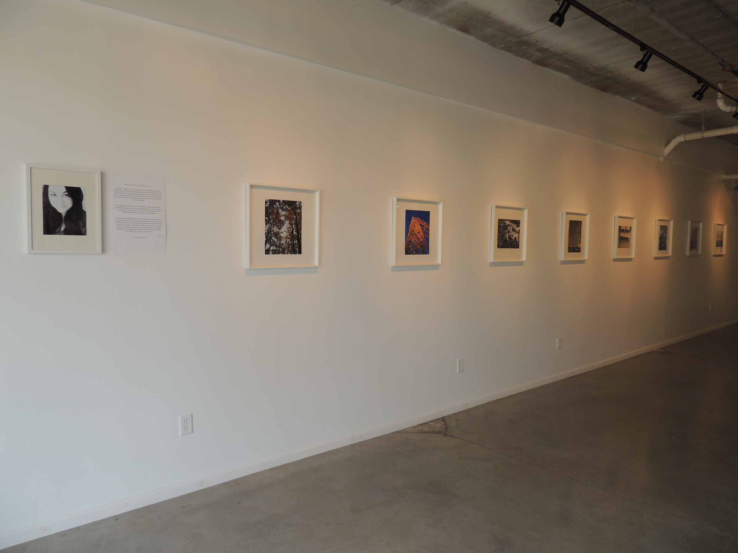 Gallery space with in Benchmark Tattoo and Art Gallery.