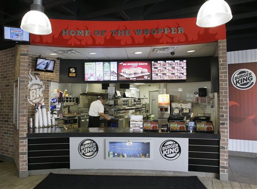 Above: Interior of the new Burger King prototype