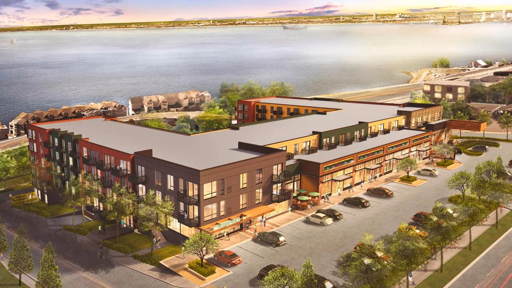 Above: Rendering of the proposed developed for the 2100 block of London Road. (Image courtesy of Harbor Bay Real Estate Advisors)