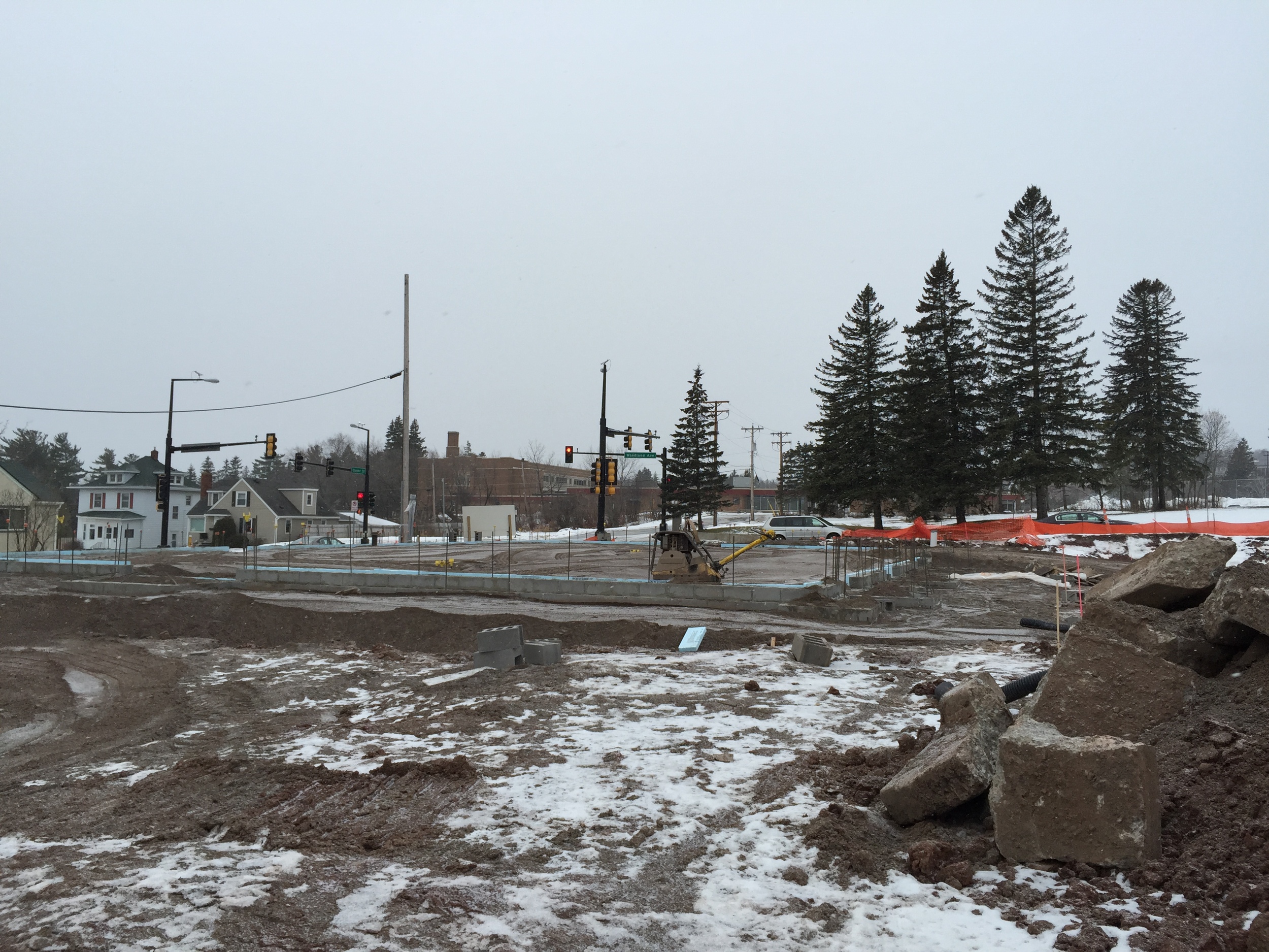 Second building has a foundation in place