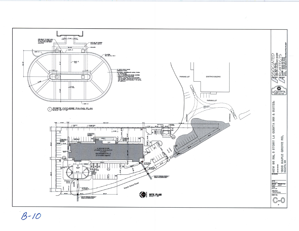 Porte Cochere plan