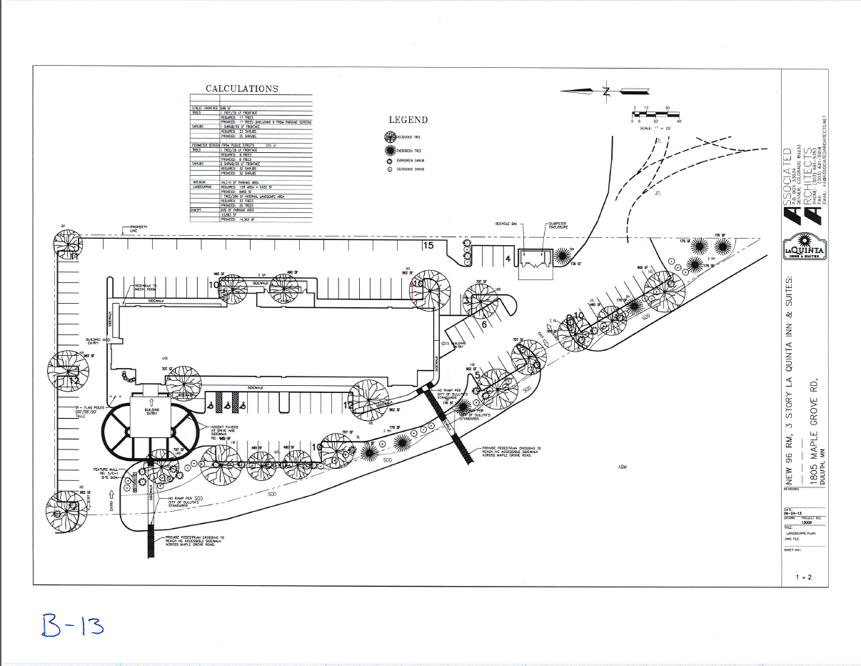 Landscape plan