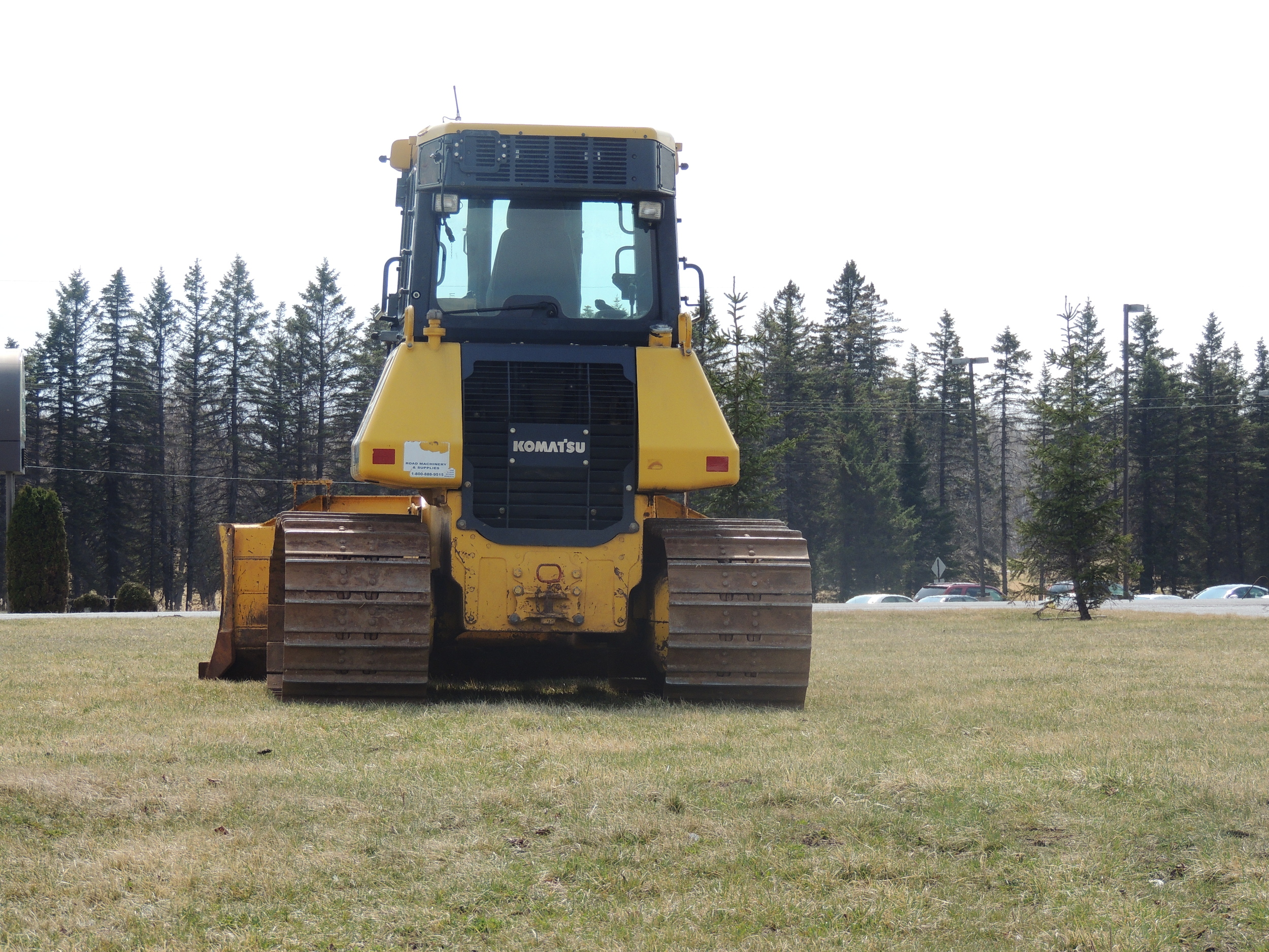 Above: Last week construction equipment sat ready to begin work on the new Kwik Trip in front of Menards in Hermantown