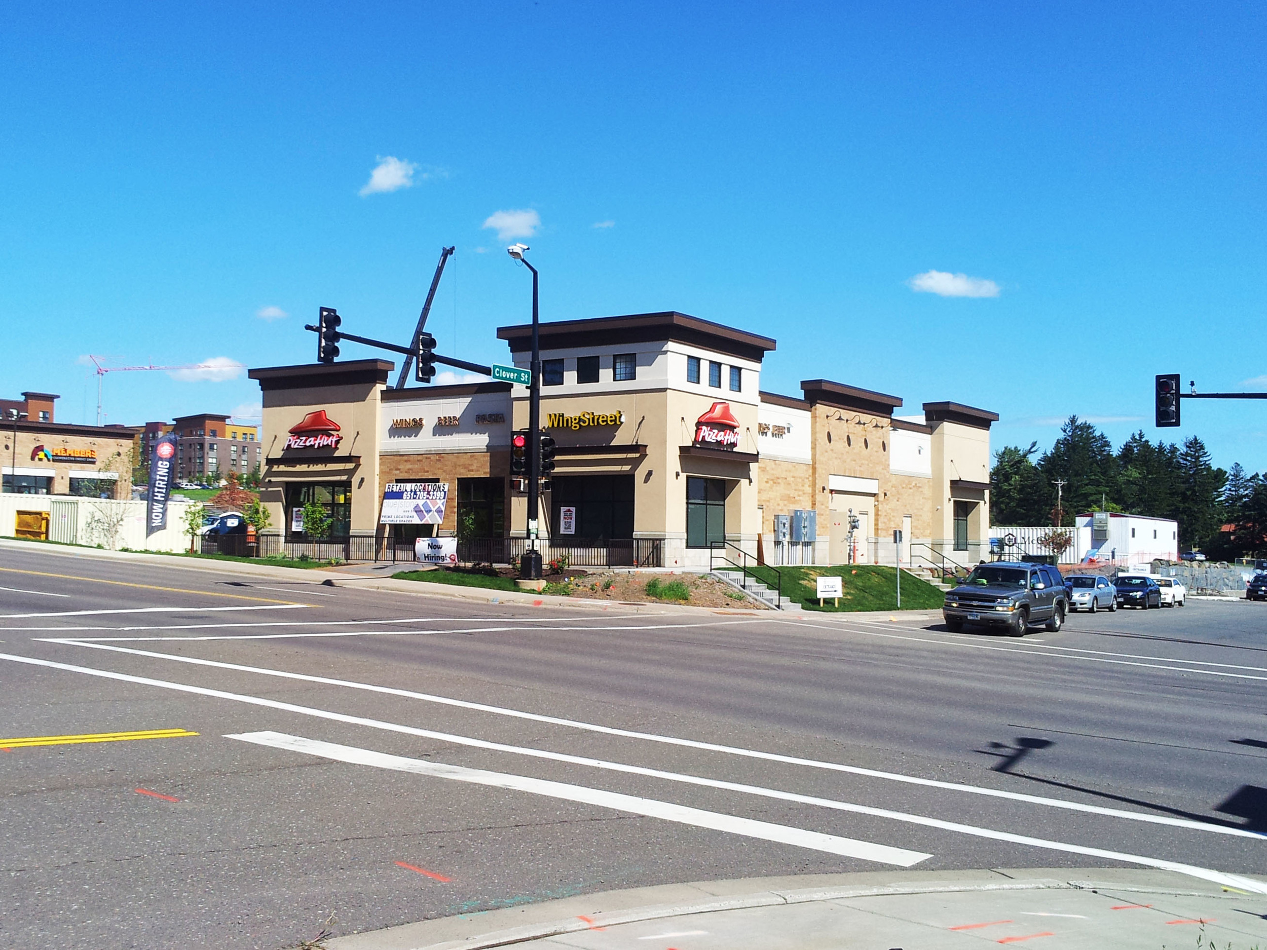 The new Pizza Hut | WingStreet store location at the Shops at BlueStone on Woodland Avenue