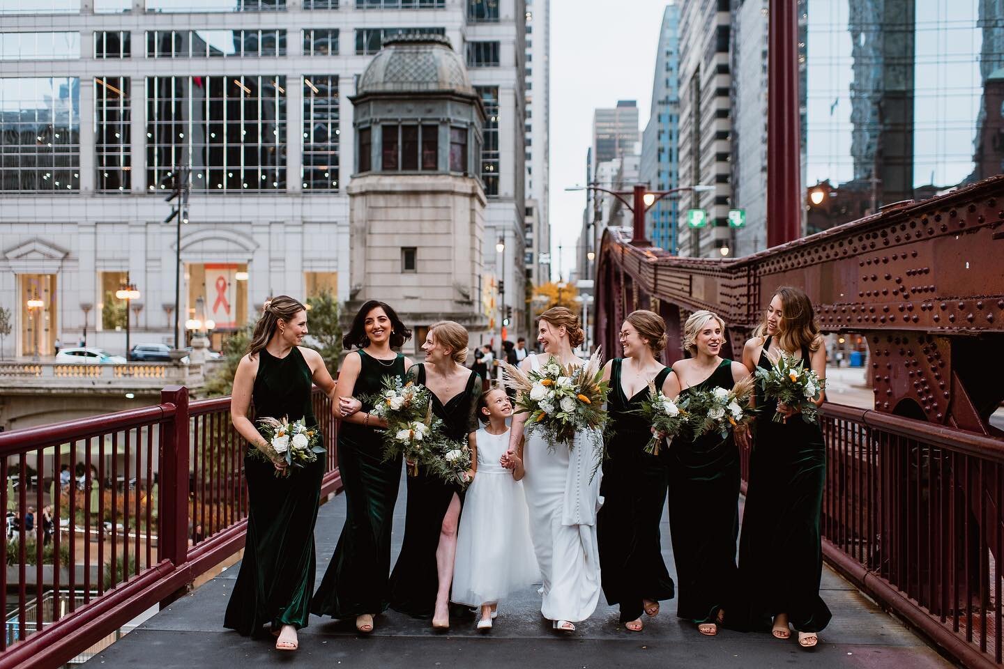 Hard to beat this bridge and bridal party combo&hellip;