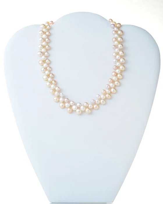 Button Pearl Necklace
