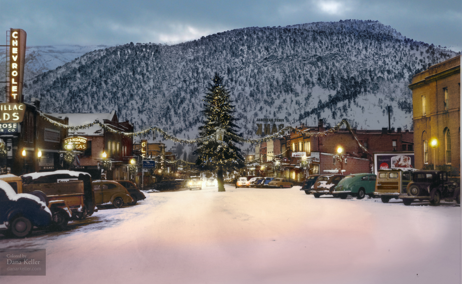 Christmas in Glenwood, Colorado, ca. 1949