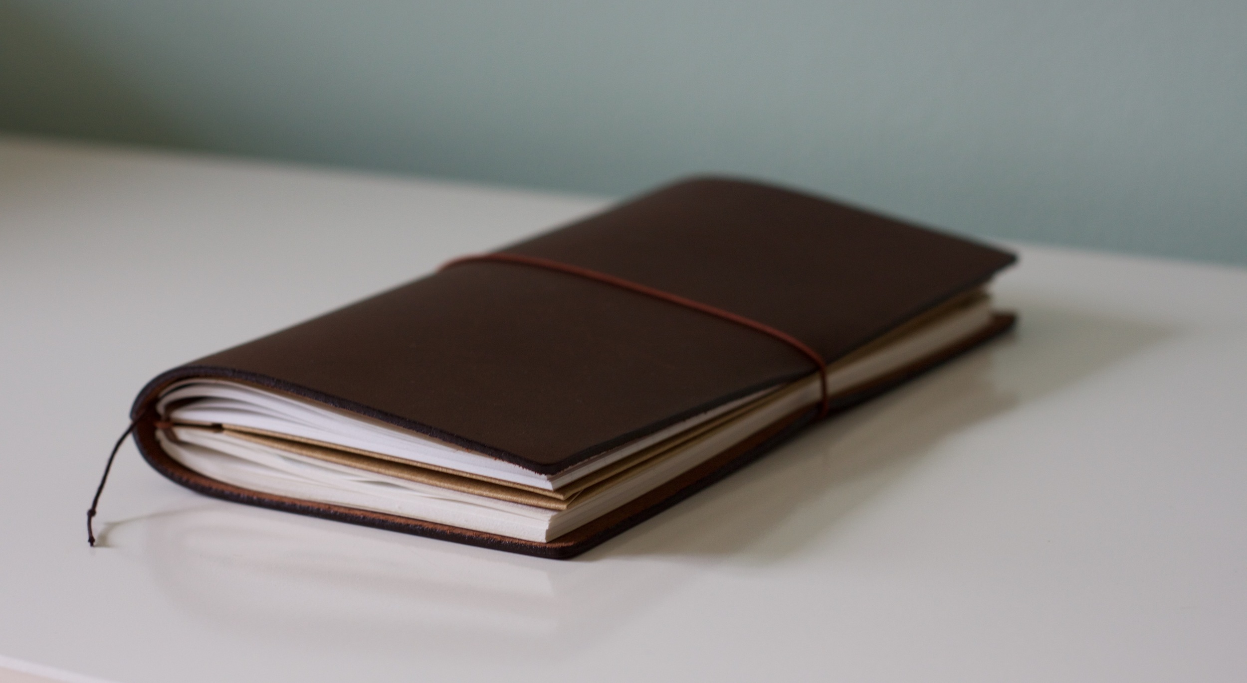 Regular Midori Travelers Notebook, brown leather