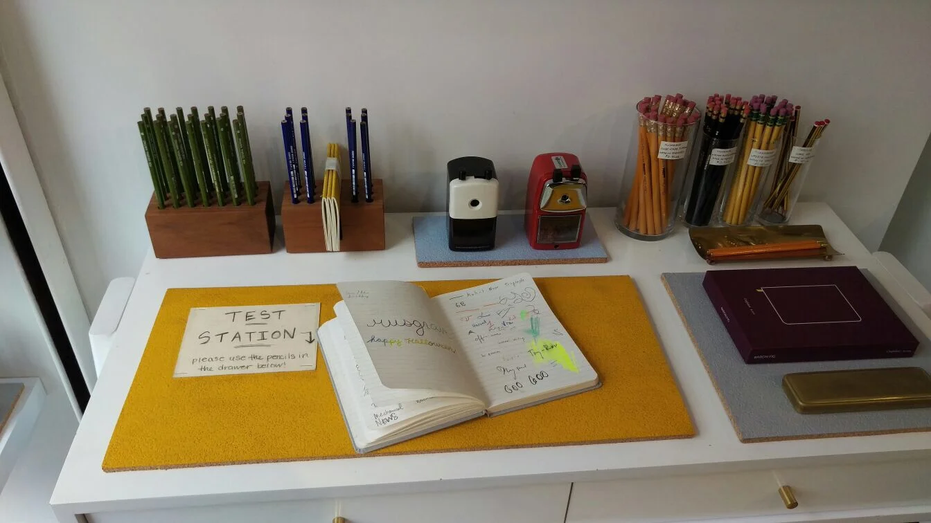 CW Pencils testing station