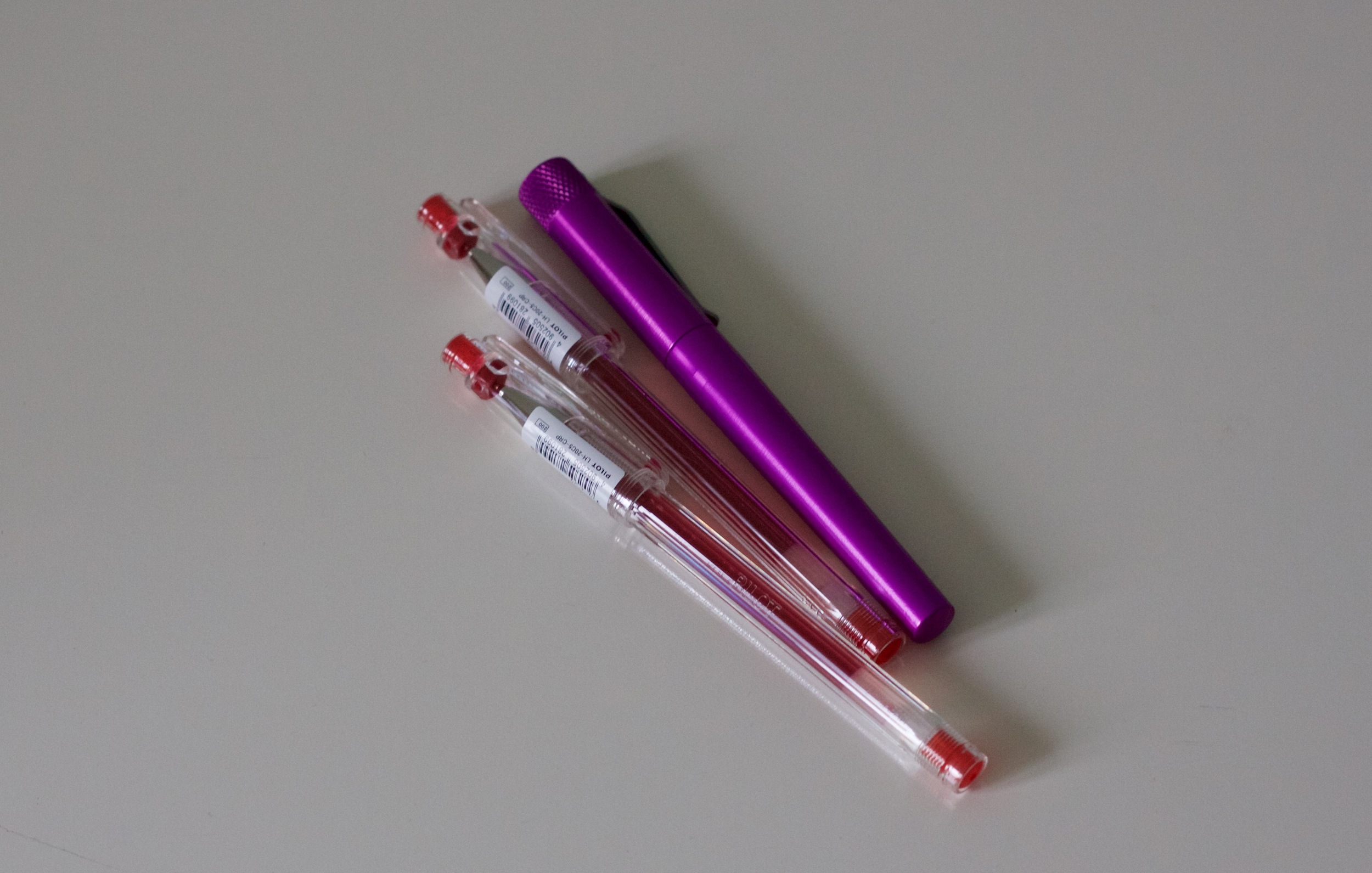 The Cherry Pink refill with the Karas Kustoms Render K