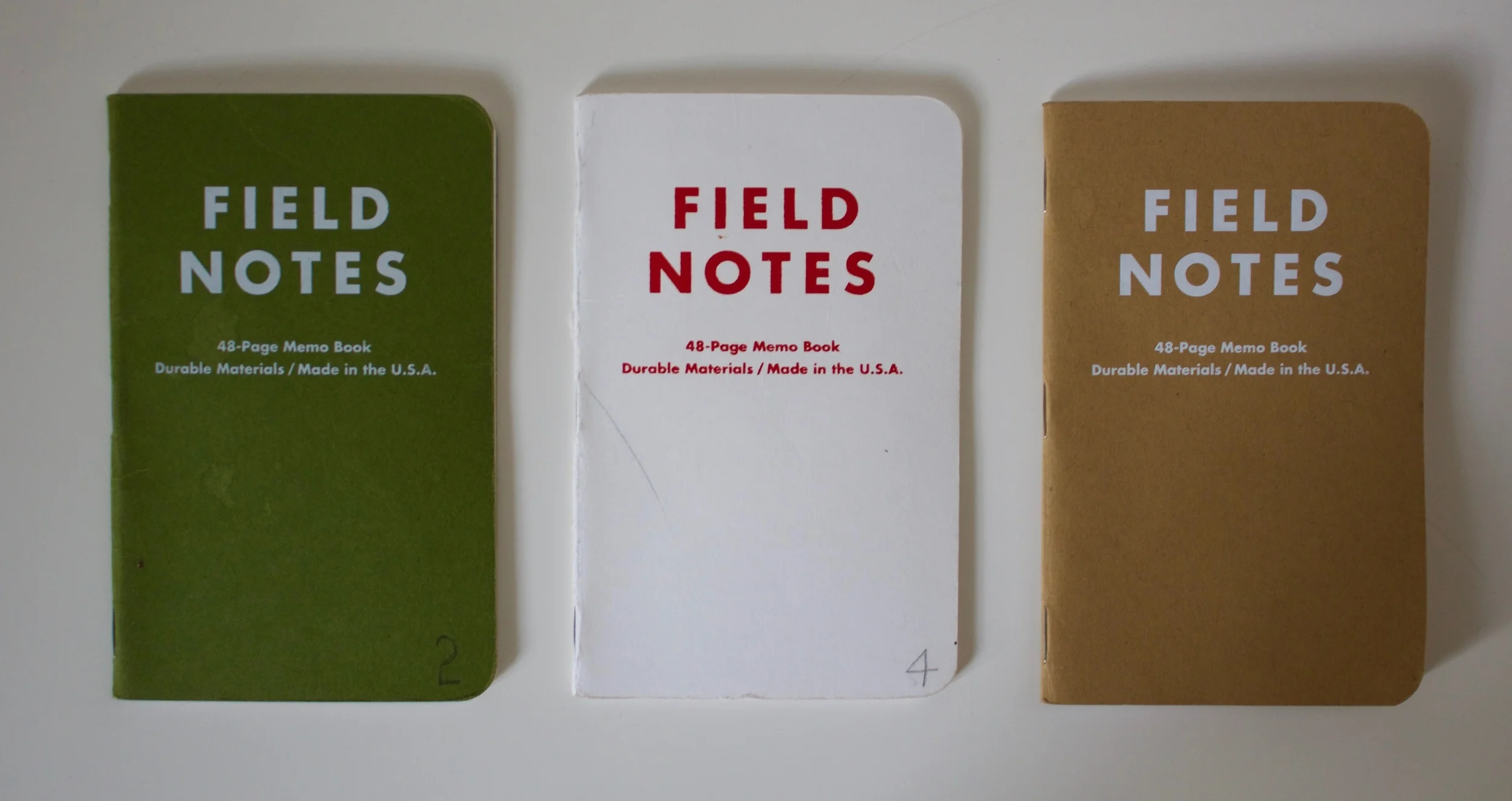 My 3 Day Game notebooks