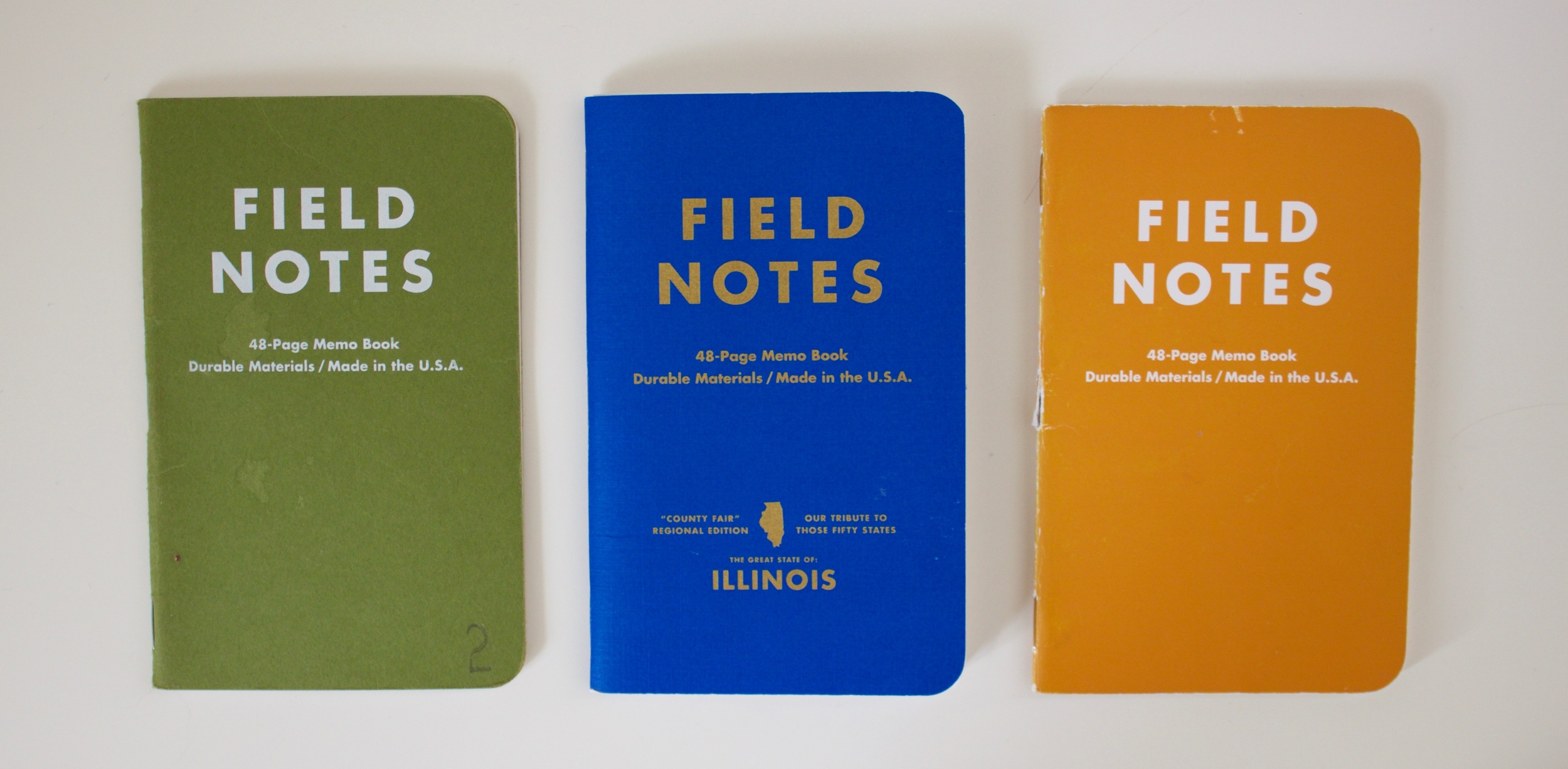 My top 3 Field Notes editions 