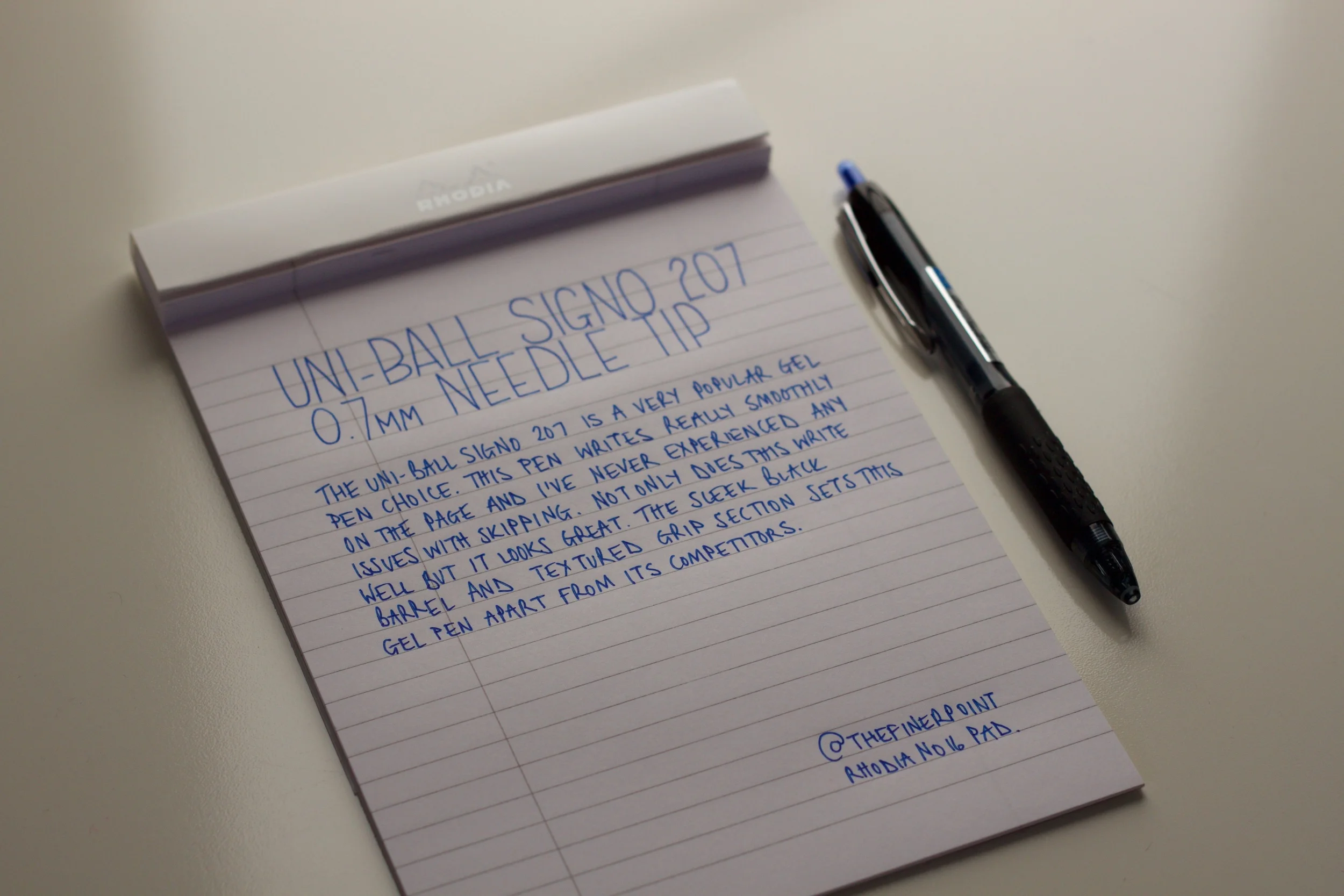 Handwritten review