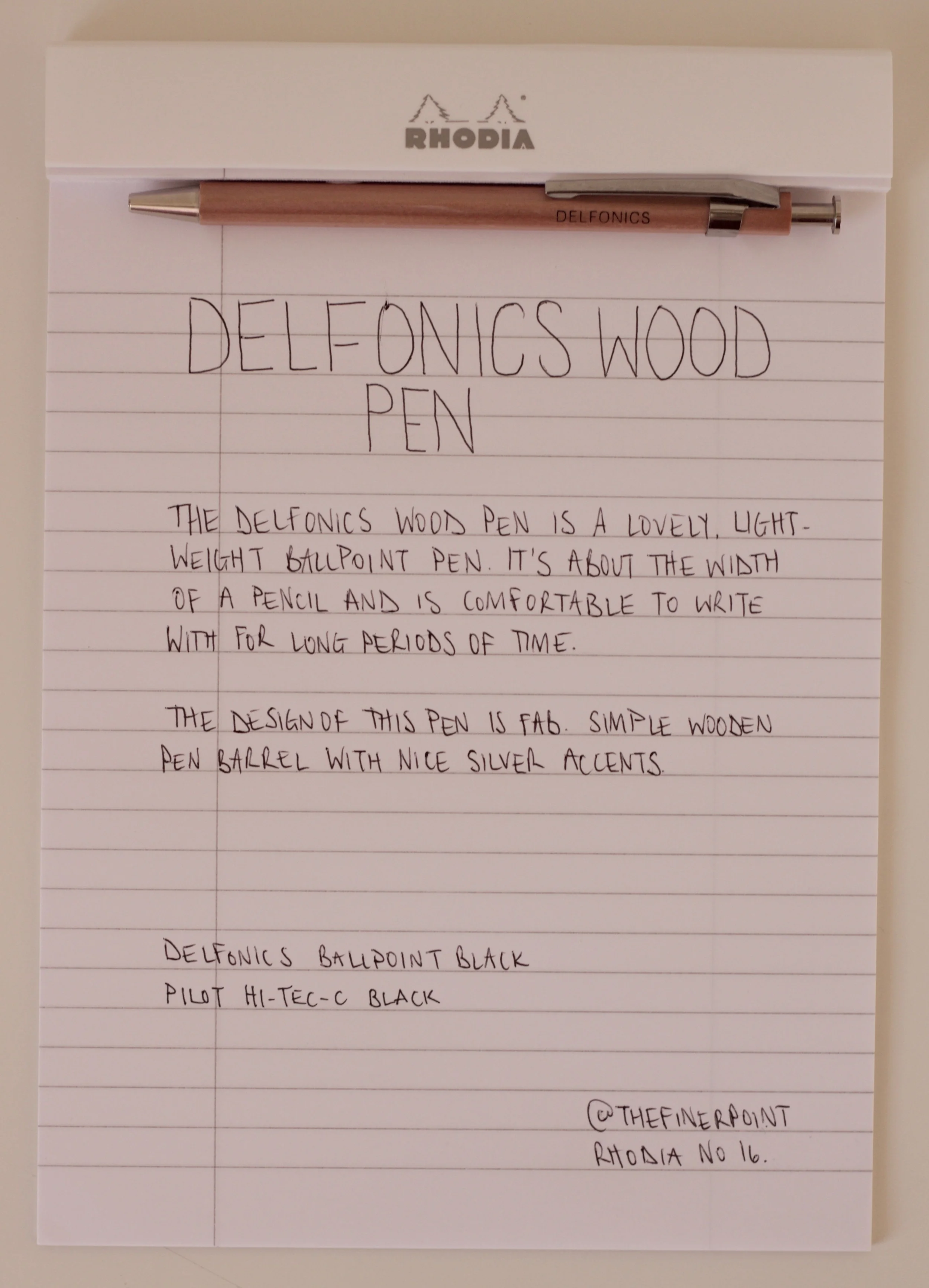Handwritten review 