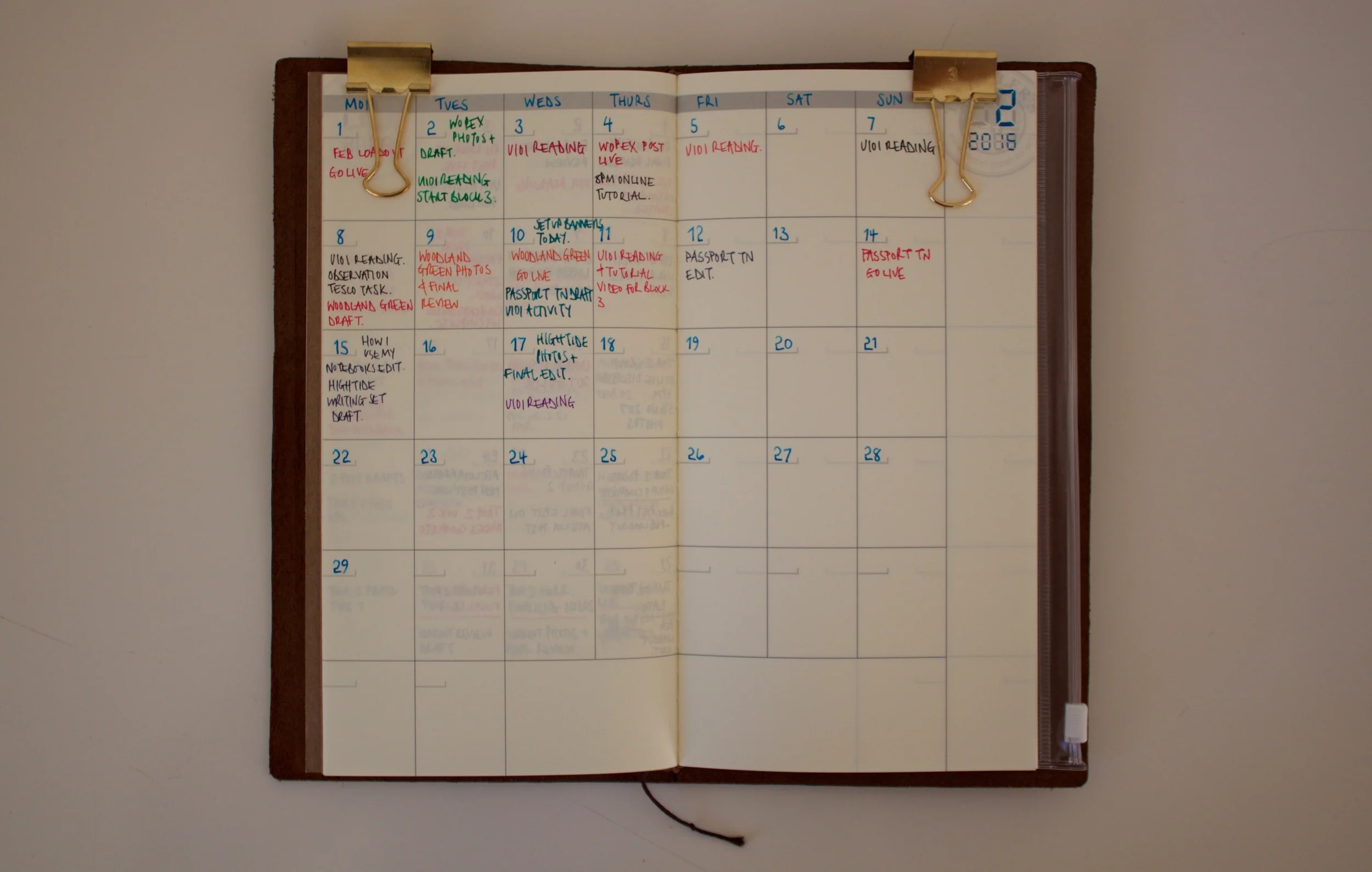 A sample of my February 