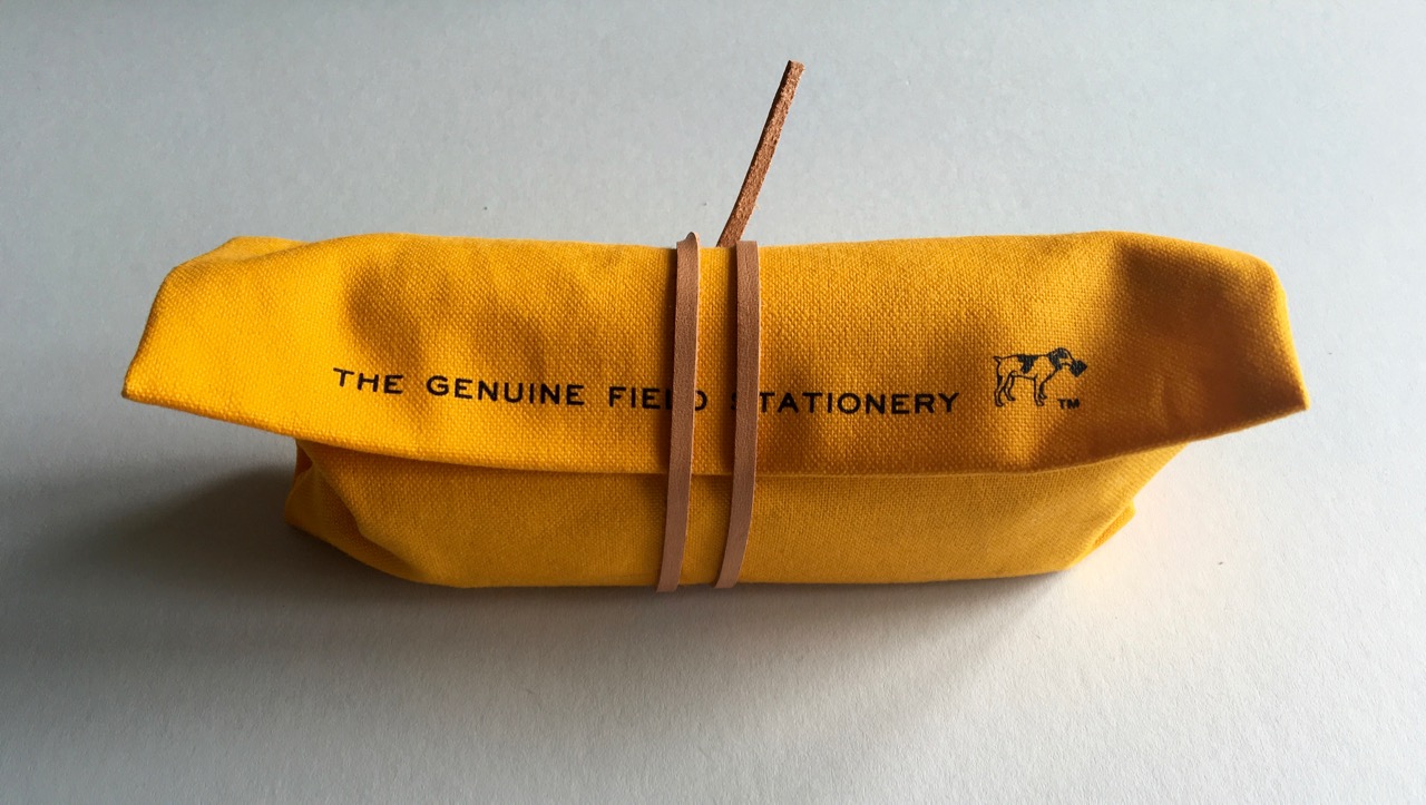 My Hightide pen roll stuffed full of pens and pencils 