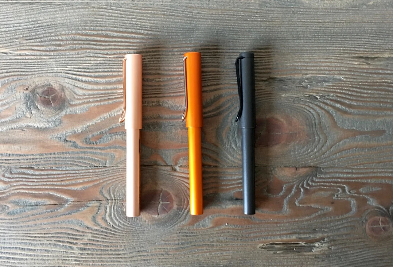 Lamy LX, Lamy AL Star Copper Orange and the Lamy Safari