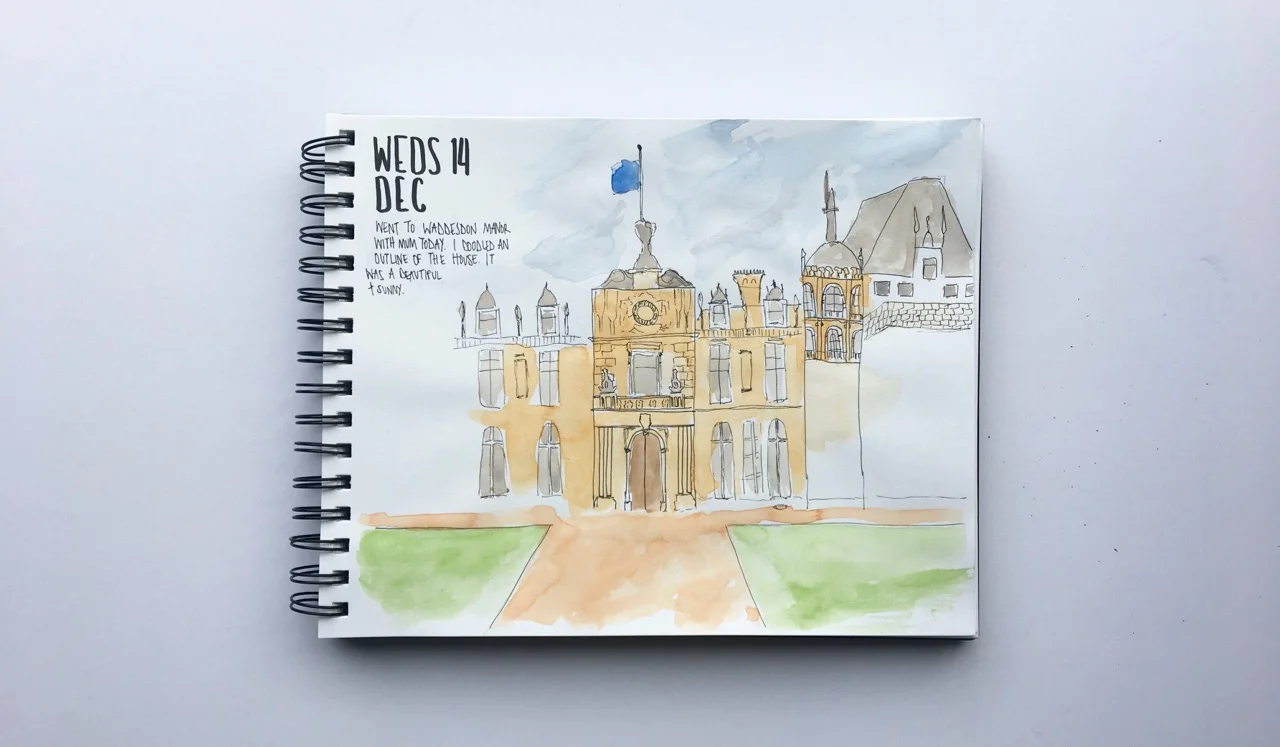 Waddesdon Manor sketch 