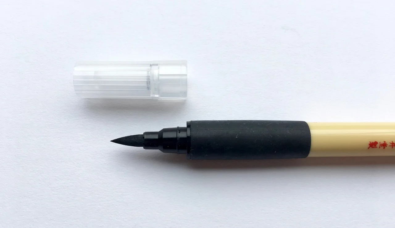 Moulded grip section and clear cap