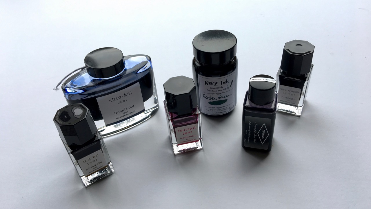 A few of my ink bottles