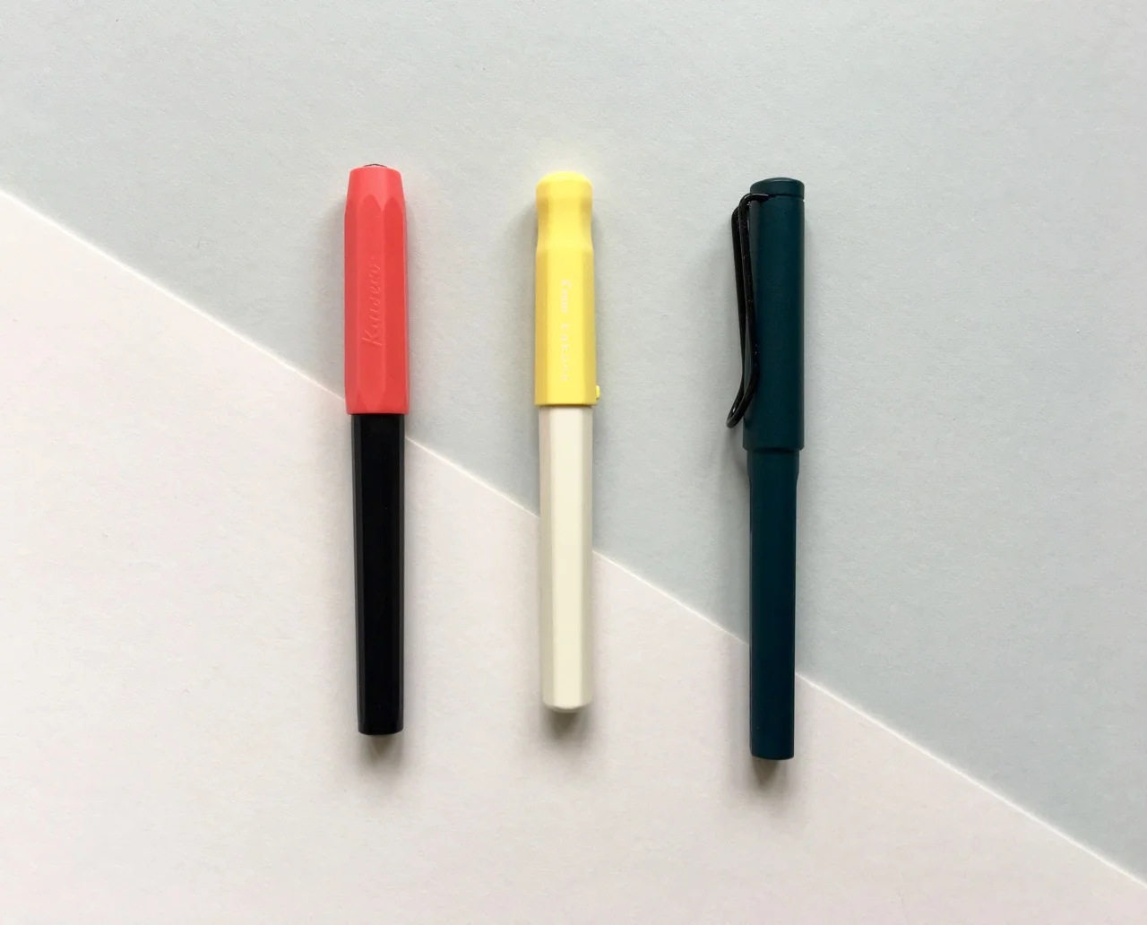 The Kaweco Perkeo, Pilot Kakuno and Lamy Safari 