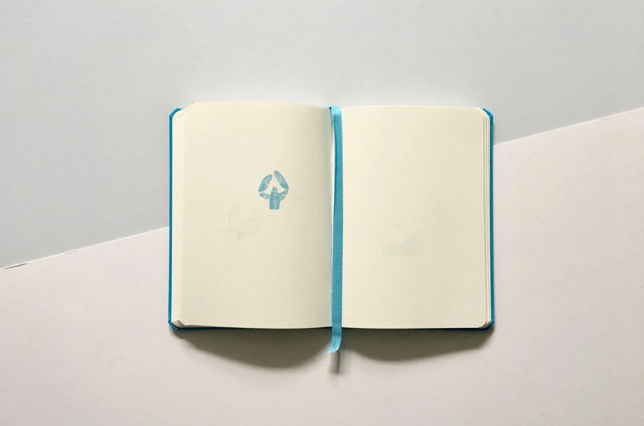 A blank page view, also love the blue page marker. So pretty