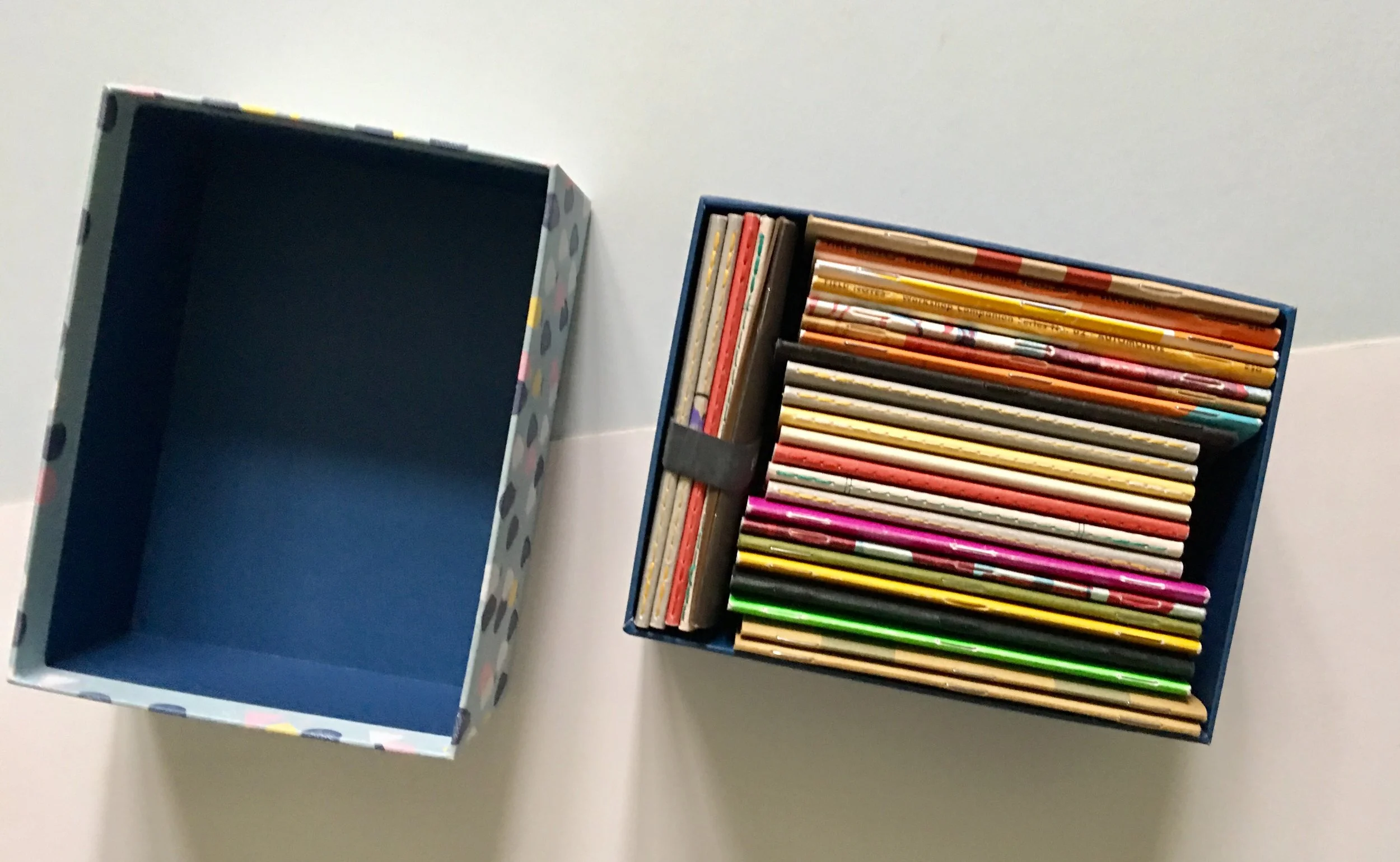 The majority of this years used pocket notebooks in a very hand gift box