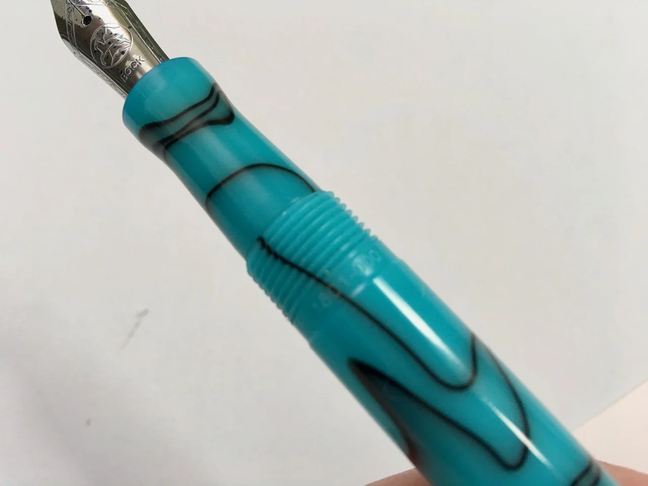 Model number and pen number subtly hidden in the pen barrel. 