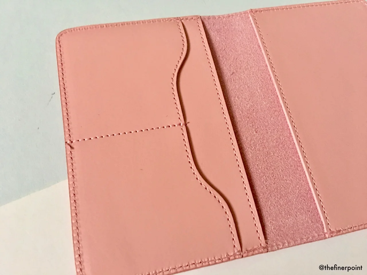 The interior with two credit card slots on the left hand side
