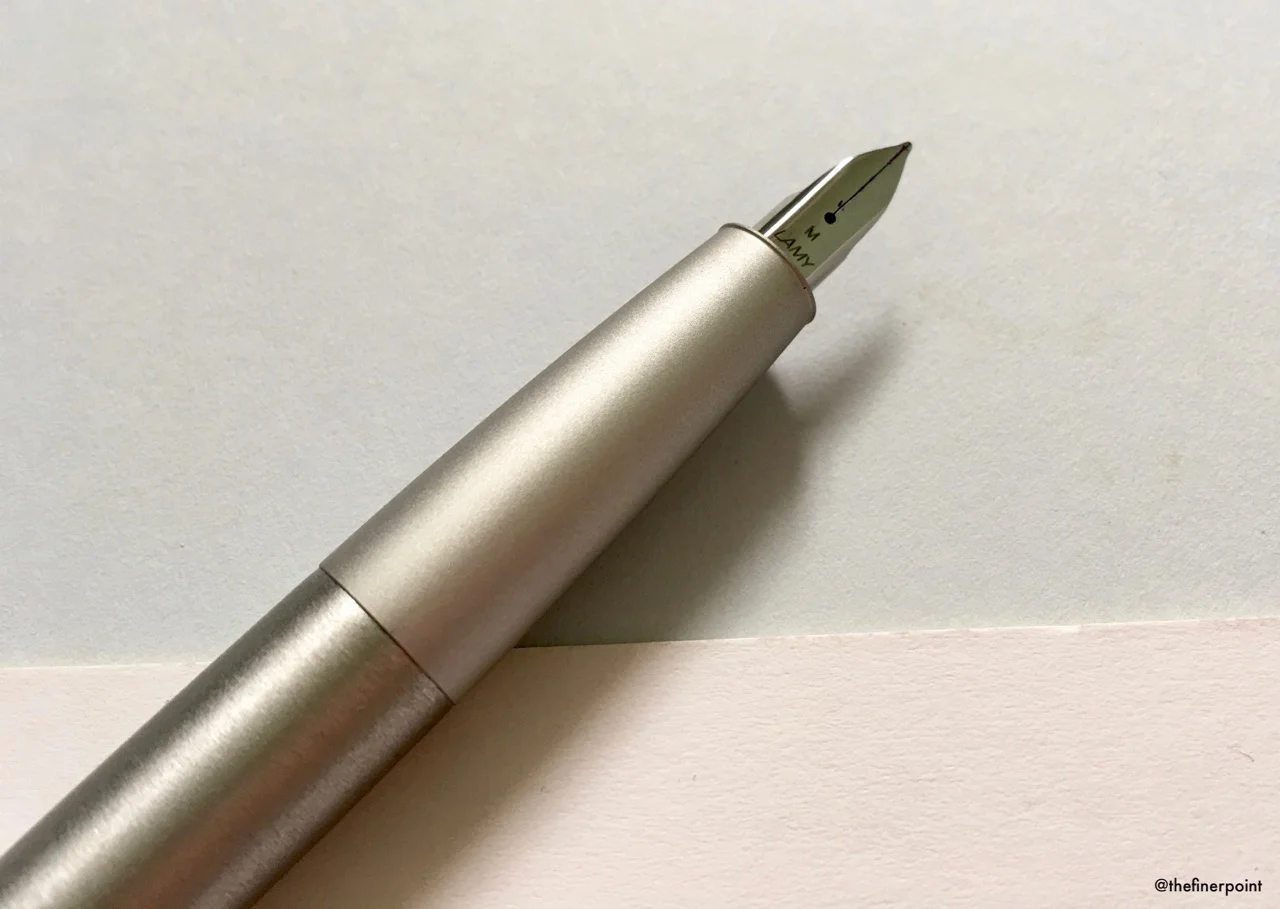 The Aion grip section and nib close up