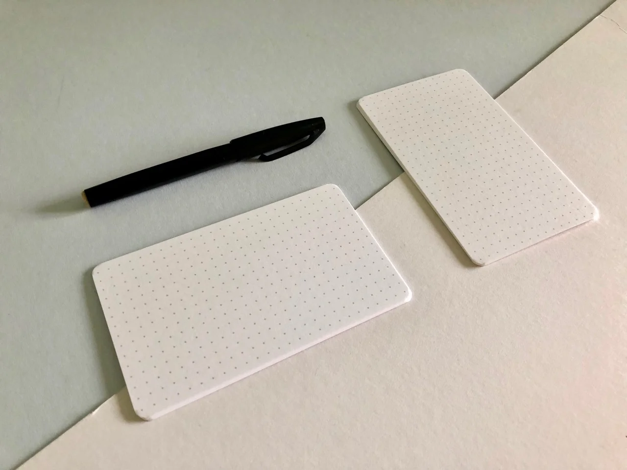 My preferred way to use the Strategist note cards - thick felt tip style pen.