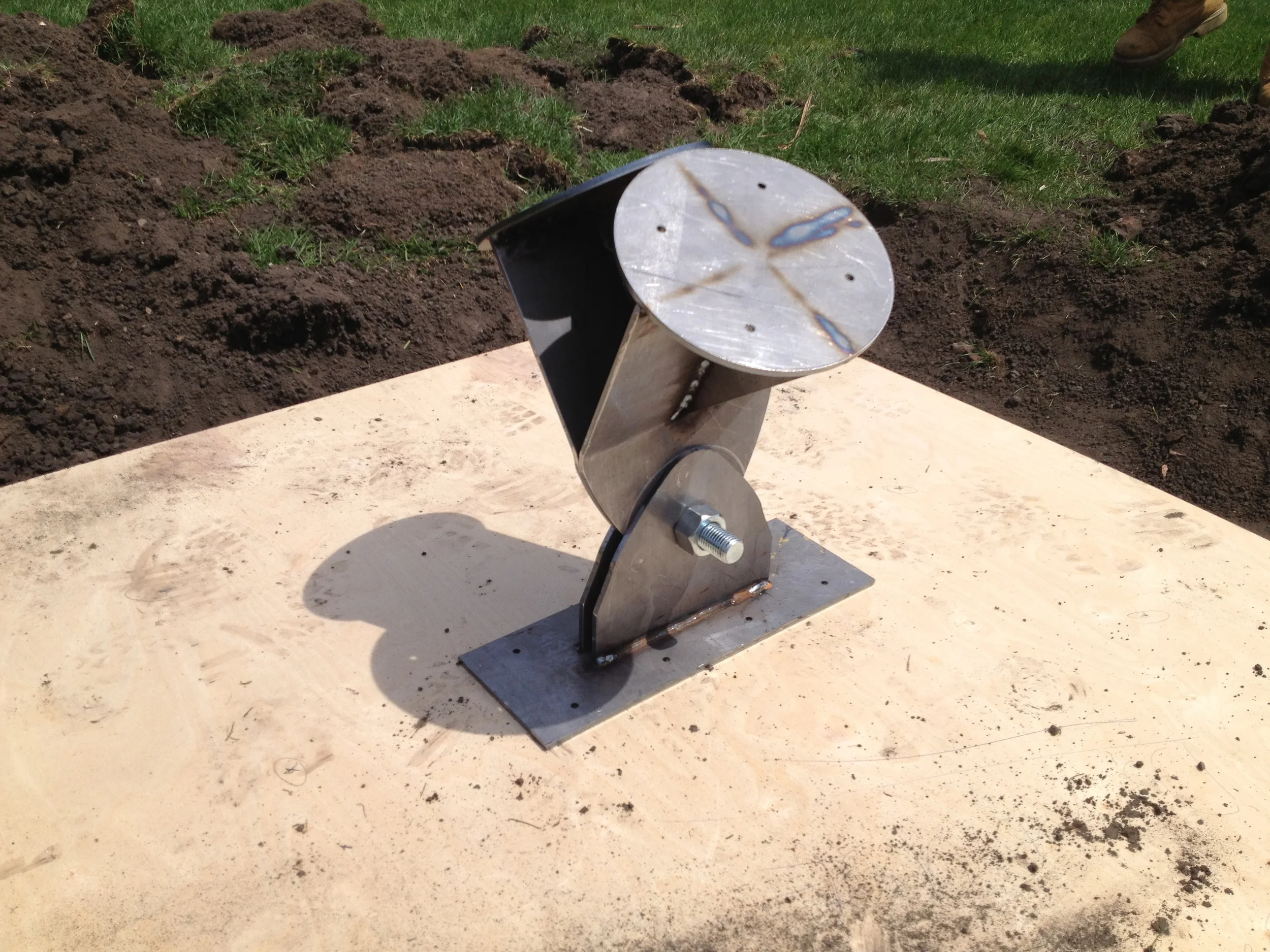 Metal and Plywood Base