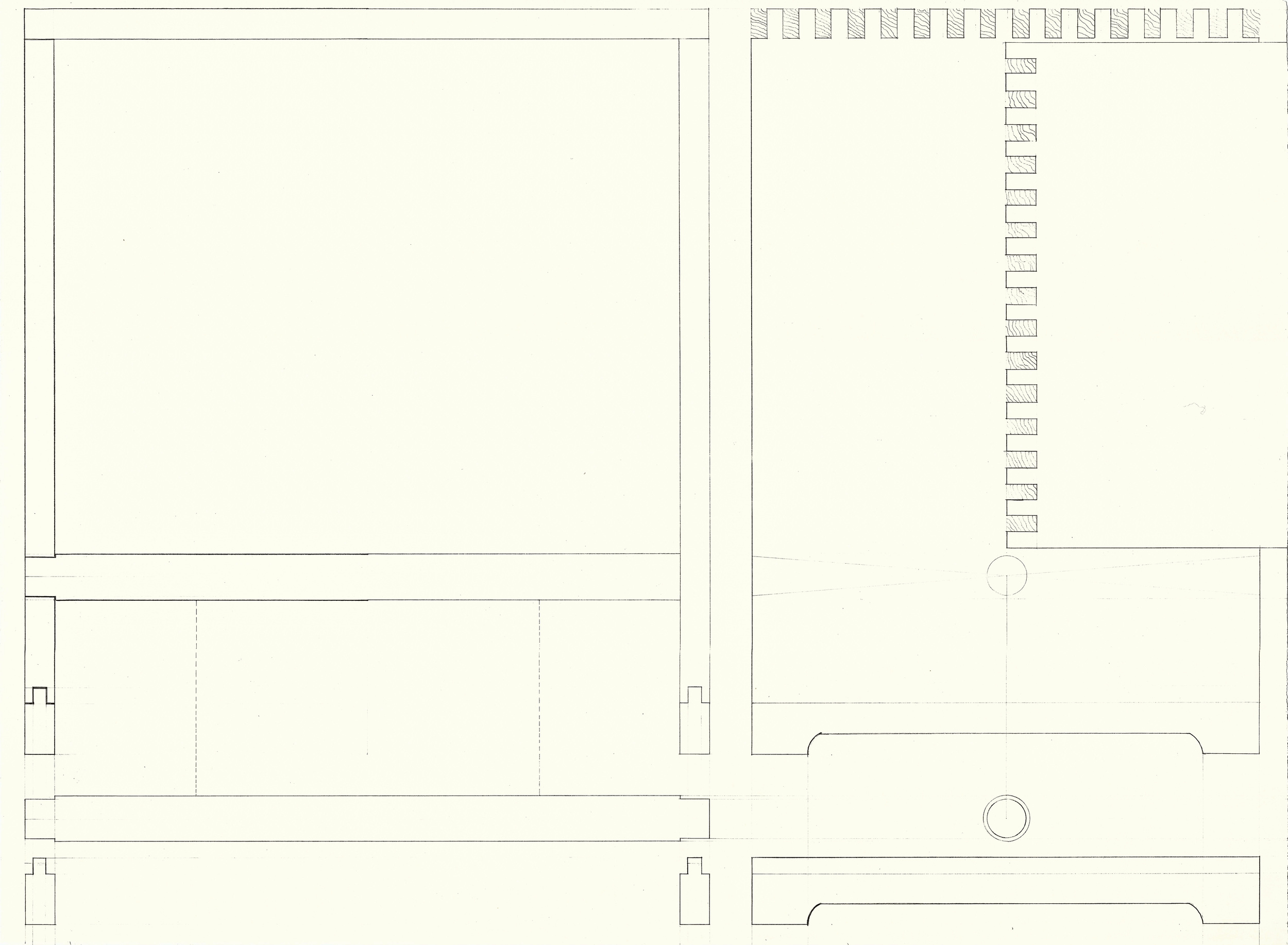 Technical Drawing of Ulmer Stool