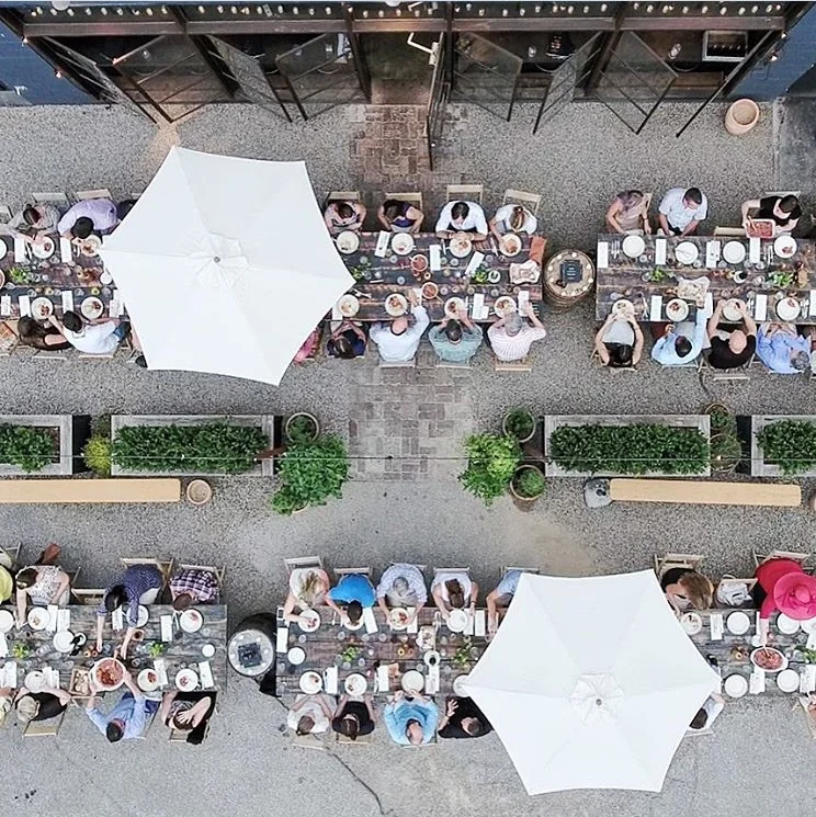 County Club - Aerial Patio Dining