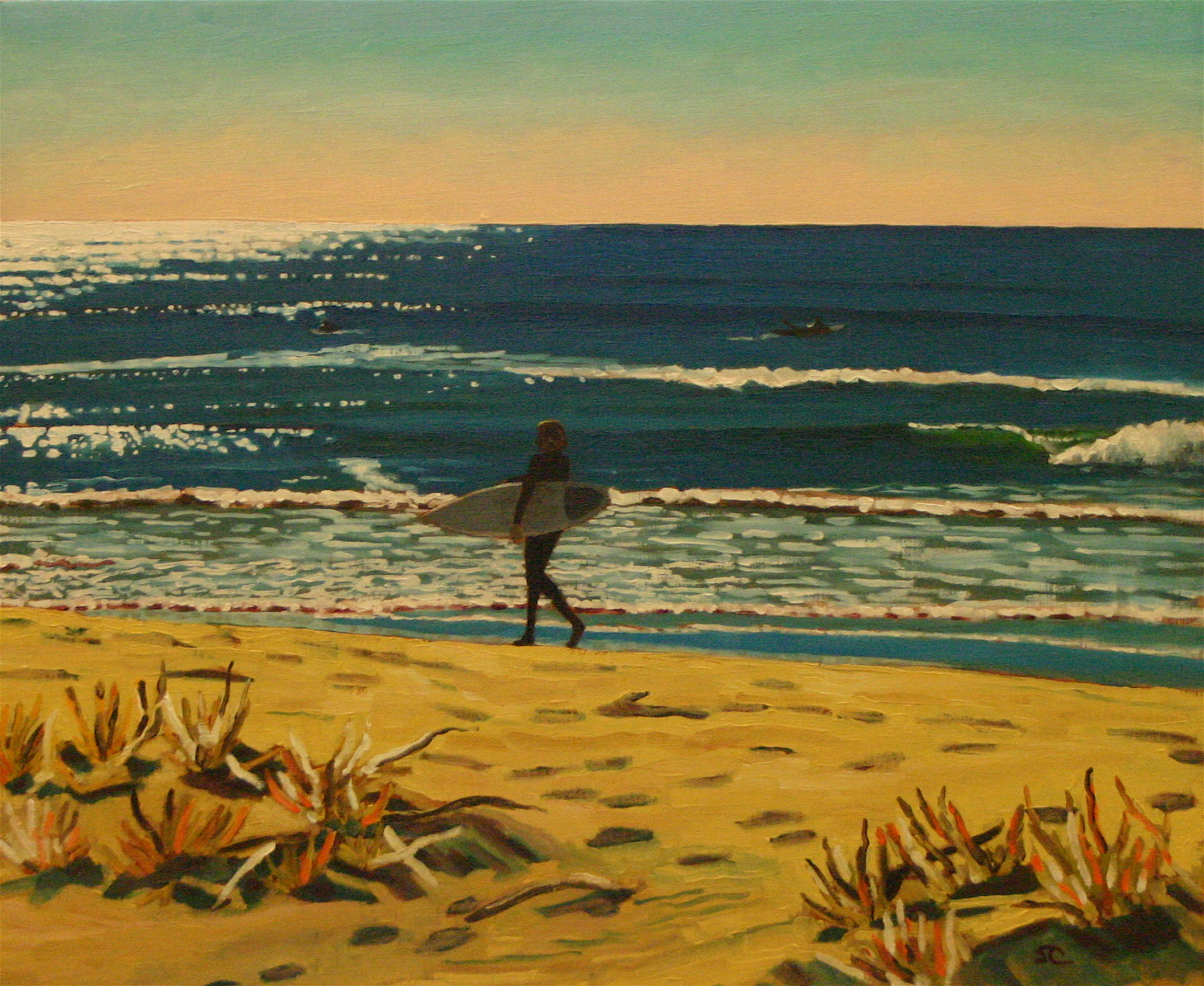 "Silver Strand Afternoon" oil on linen, 20 x 24, sold