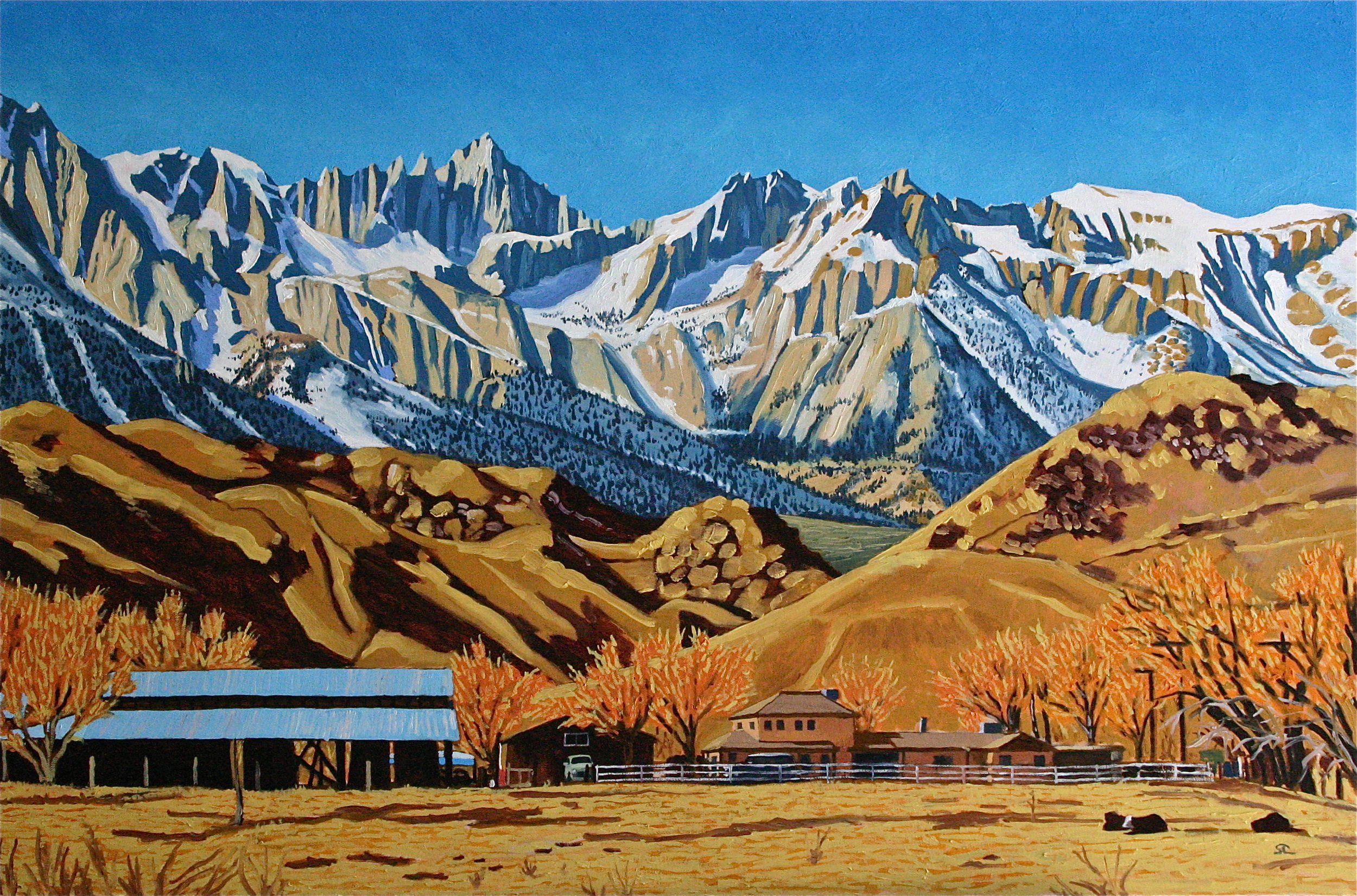 "Mount Whitney" oil on canvas 24 x 36 sold