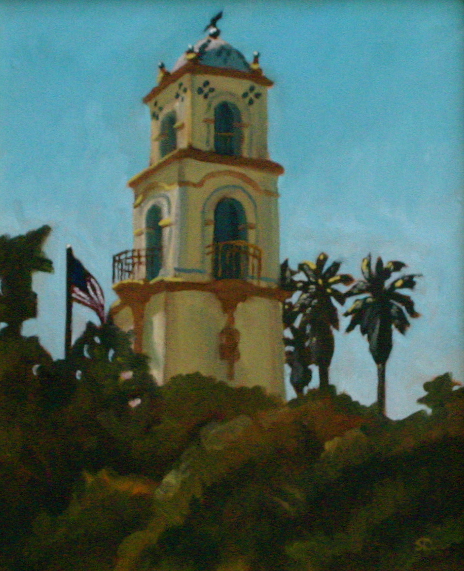 "Ojai Post Office" oil on panel 10 x 12