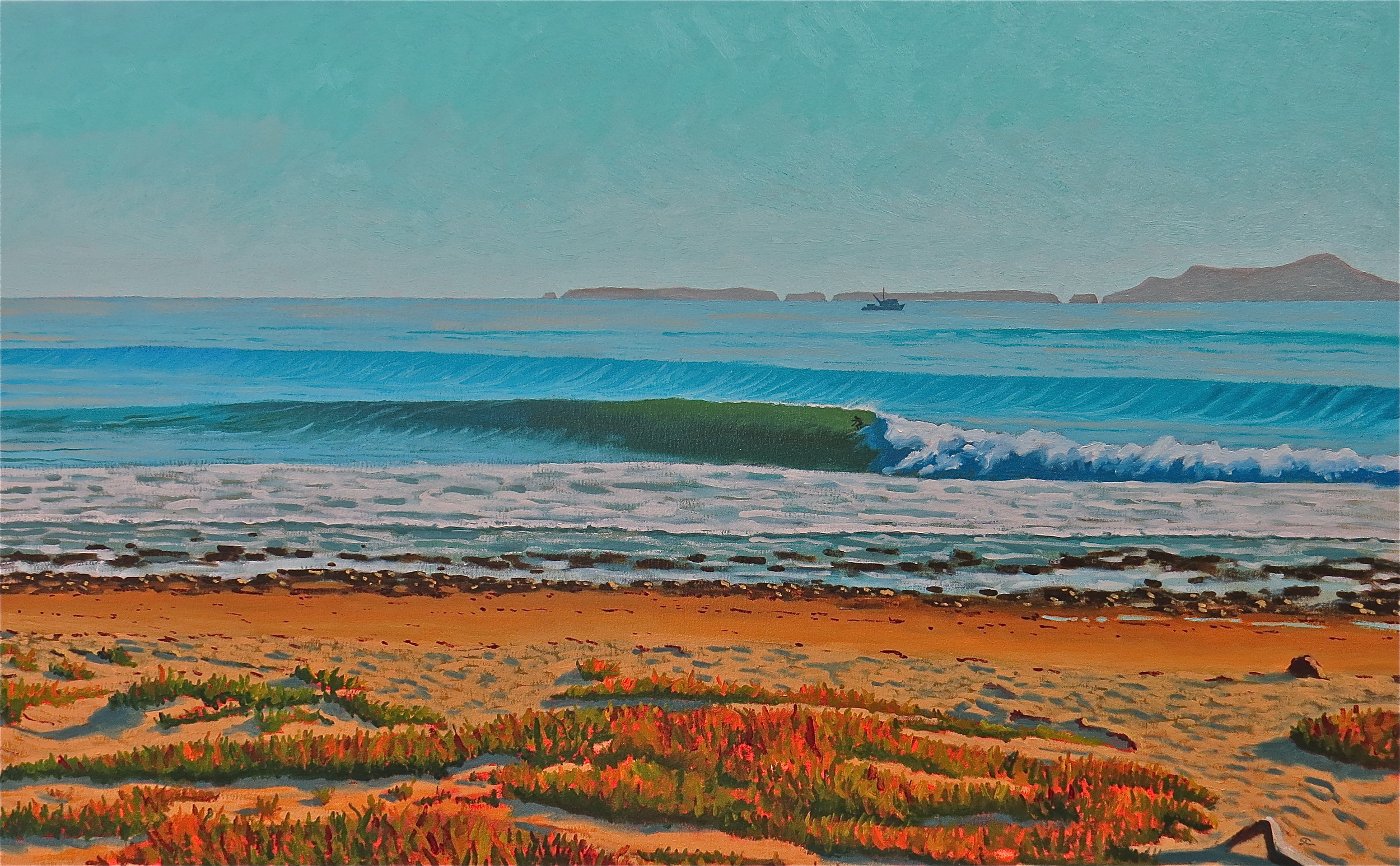 "October West Swell" oil on canvas 30 x 48 sold