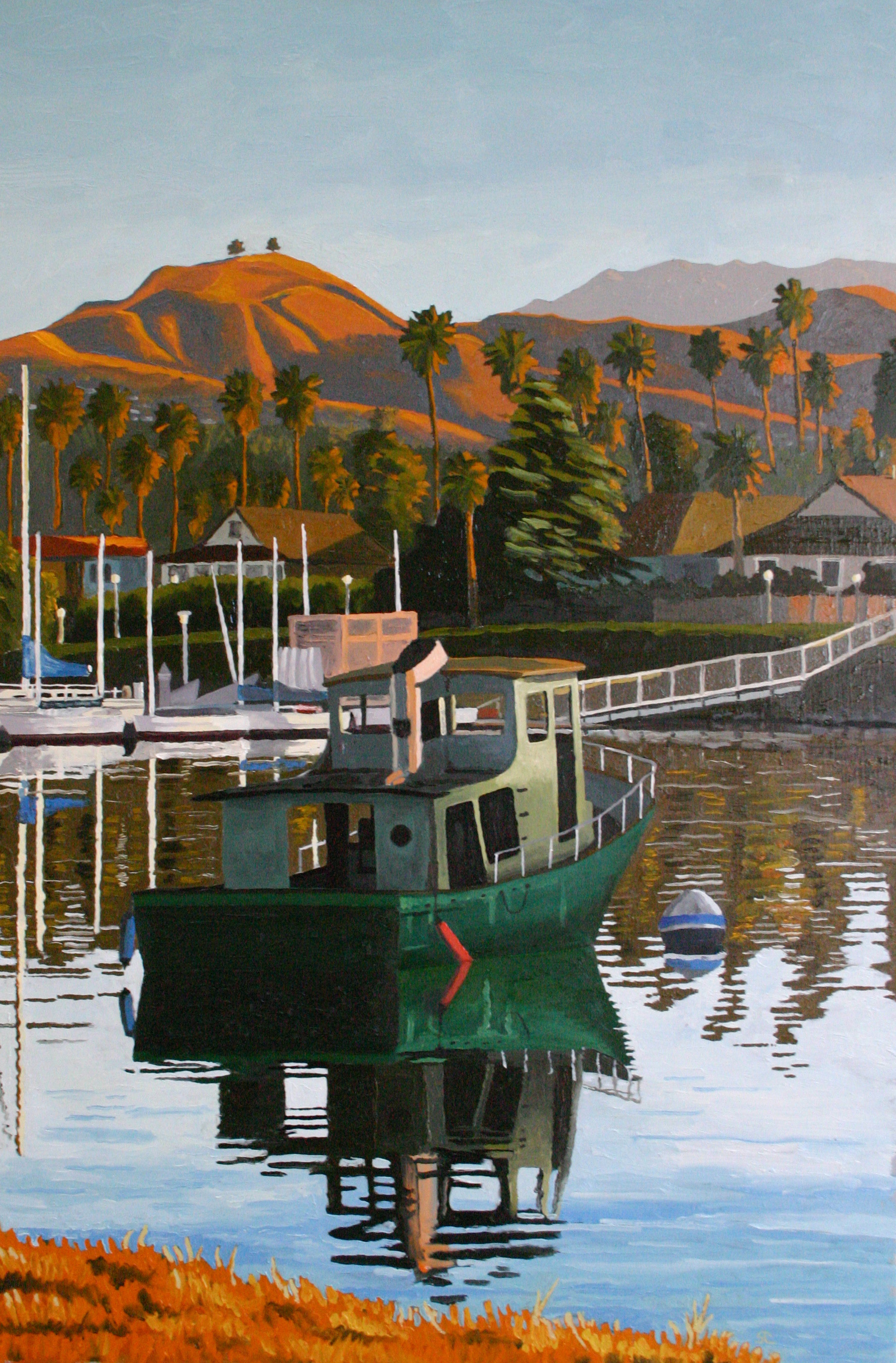 "Mystery Boat" oil on canvas 24 x 36 sold