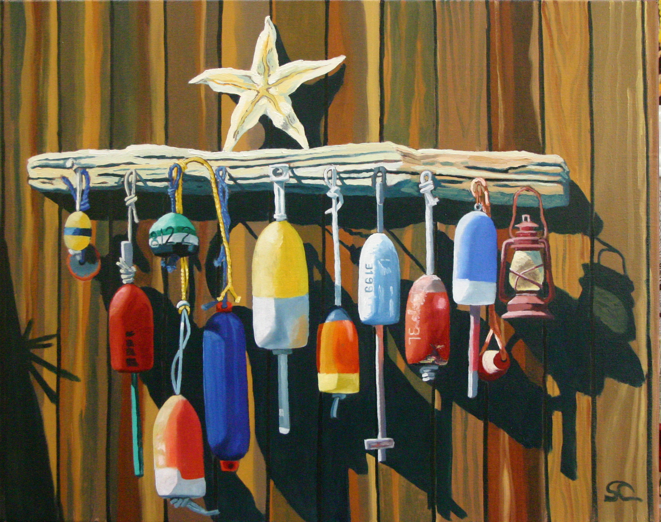 "Star Buoys" oil on canvas 22 x 28 sold