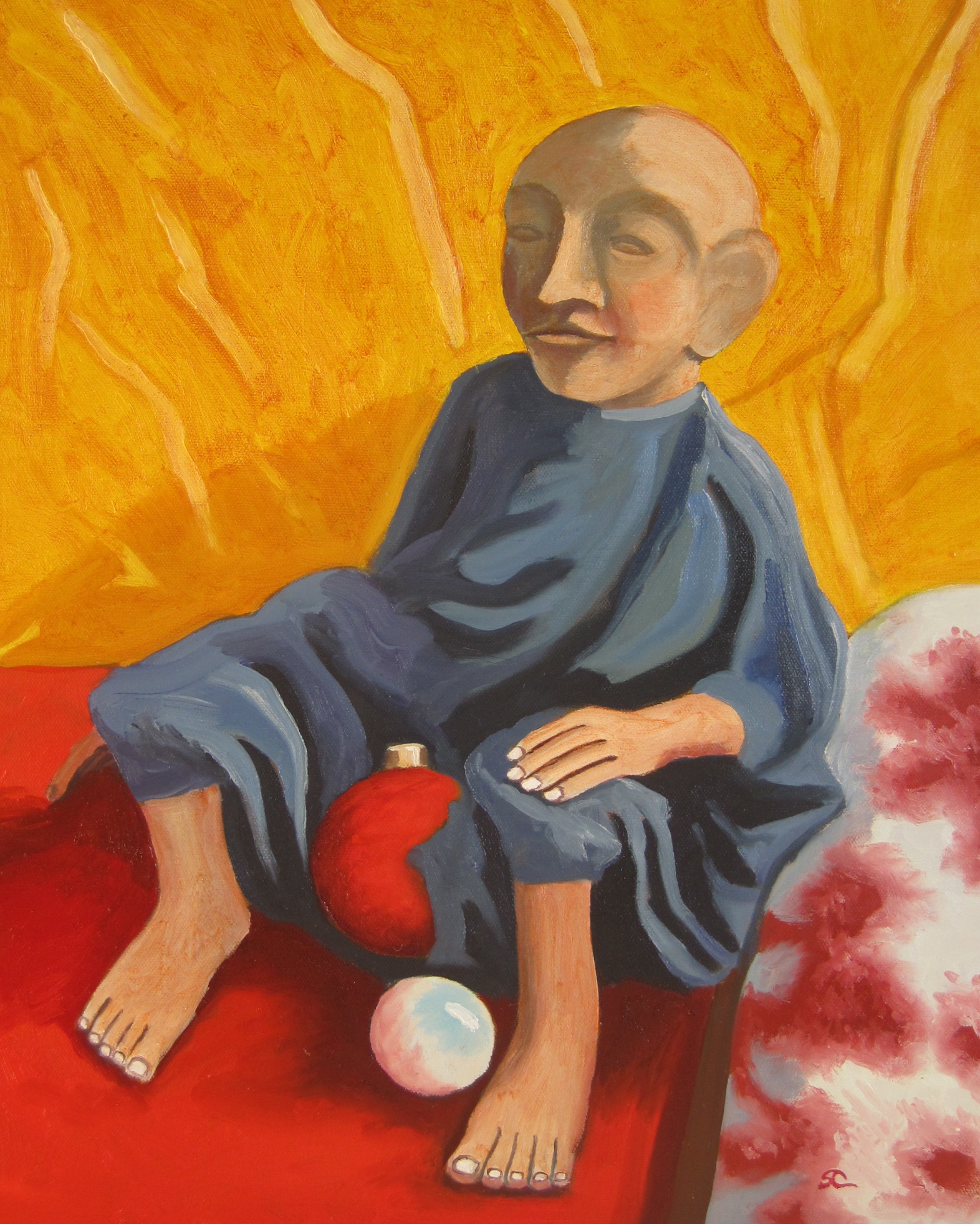 "The Little Man" oil on canvas 16 x 20