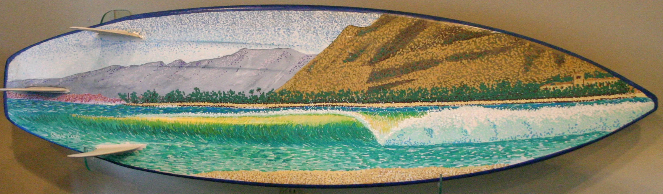 "Brunswick Lane Perfection" paint pens on surfboard sold