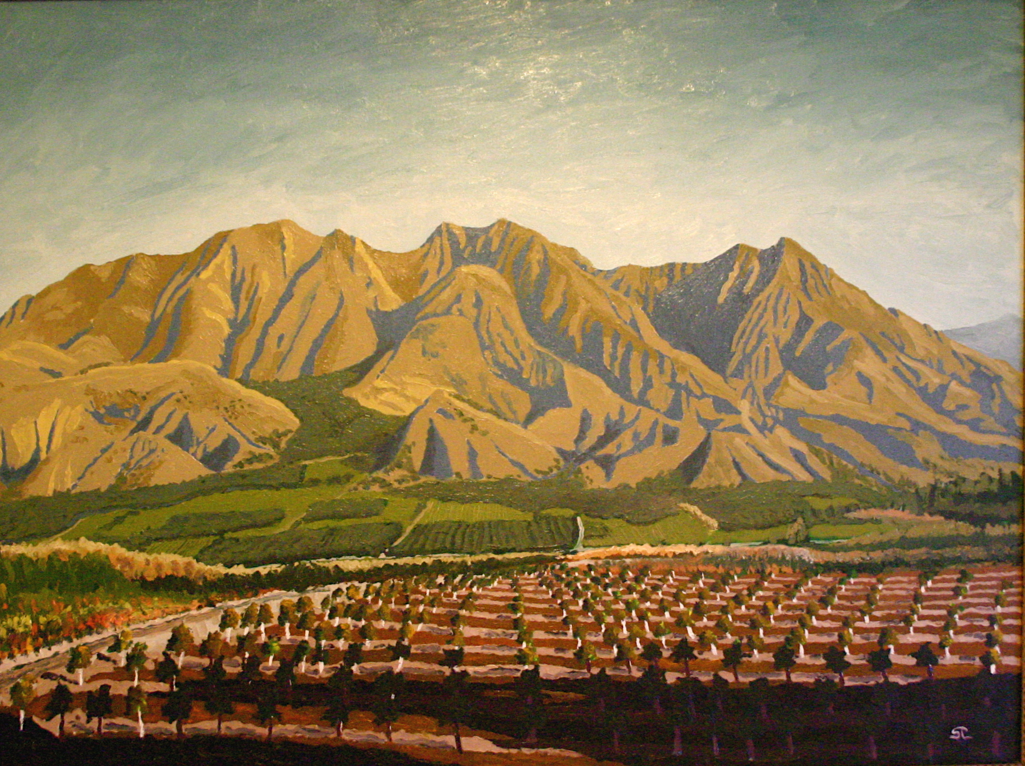 Santa Paula Peak  oil on canvas 30x40